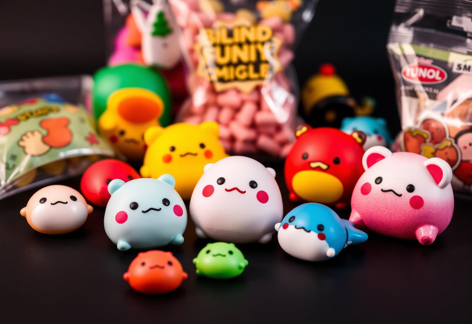 Squishies, blind bags, and collectible figures